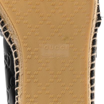 Gucci Guccissima Signature Espadrilles 37 Black 6 of 9
