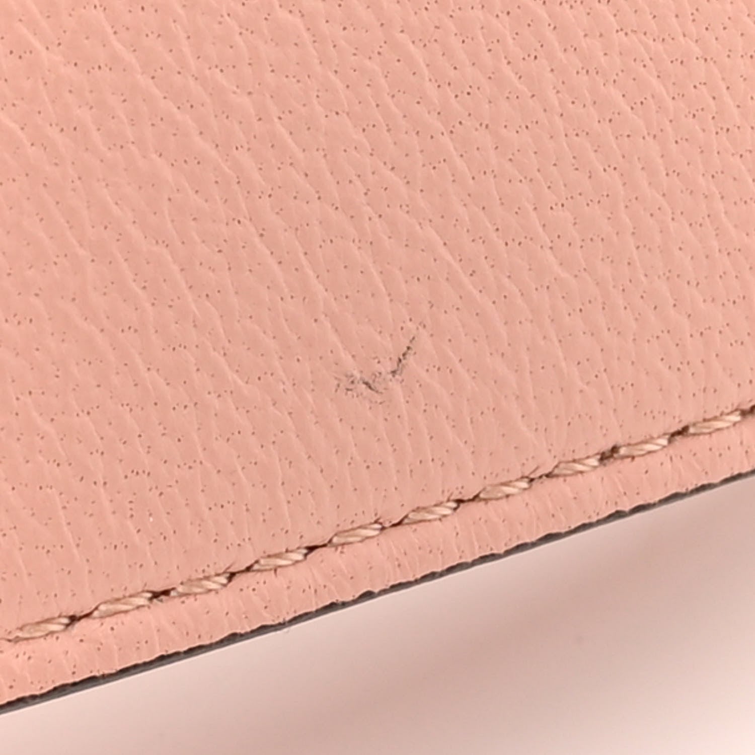 Fendi Nappa FF 1974 Embossed Baguette Rosa Bourbon 11 of 12