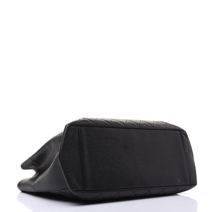 Chanel Caviar Quilted Grand Shopping Tote GST Black 4 of 18