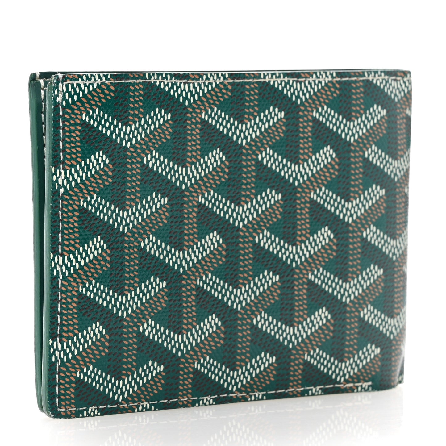 Goyardine Bi-Fold Victoire PM Wallet Green
