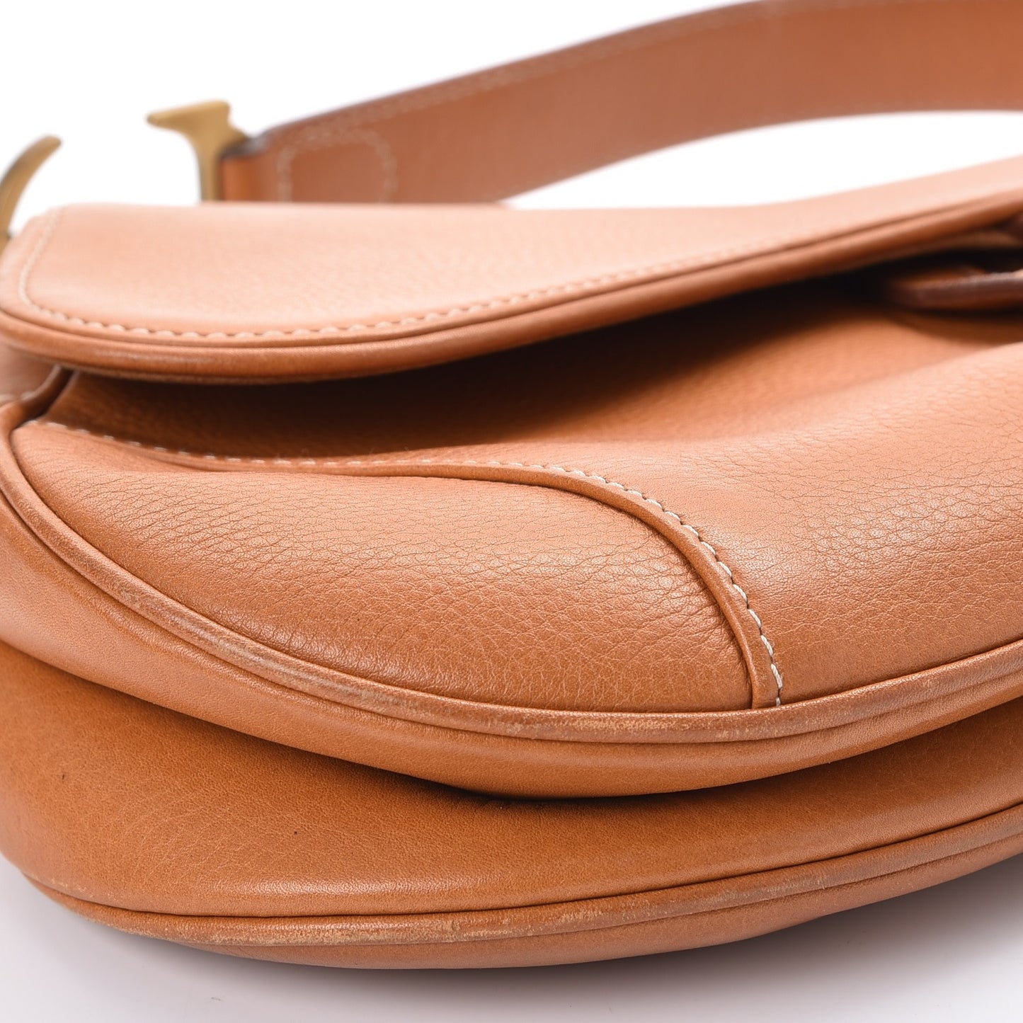 Calfskin Saddle Bag Tan