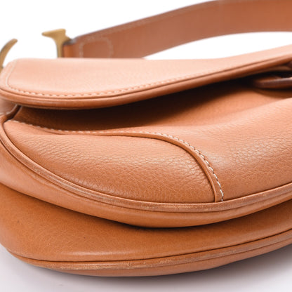Christian Dior Calfskin Saddle Bag Tan 9 of 13