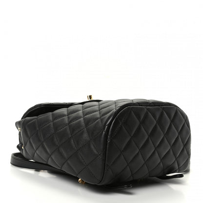 Chanel Calfskin Quilted Mini Urban Spirit Backpack Black 3 of 9