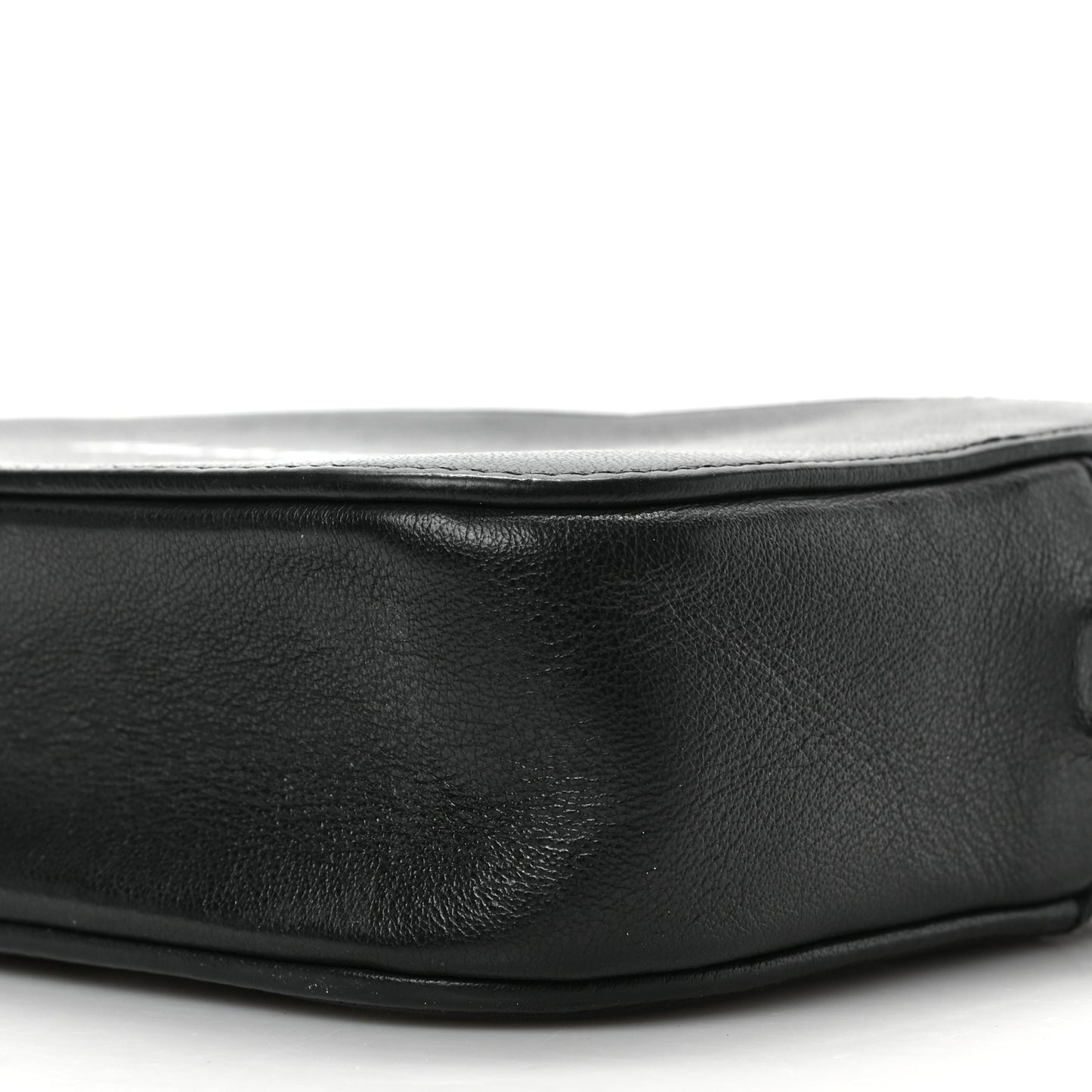 Calfskin Logo XS Everyday Camera Bag with Handle Black