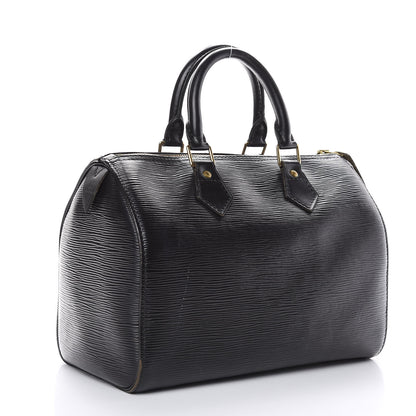 Louis Vuitton Epi Speedy 25 Black 3 of 22