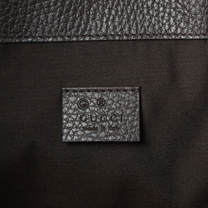 Gucci Monogram Dollar Calfskin O Drawstring Backpack Beige Ebony Testa di Moro Dark Chocolate 6 of 7