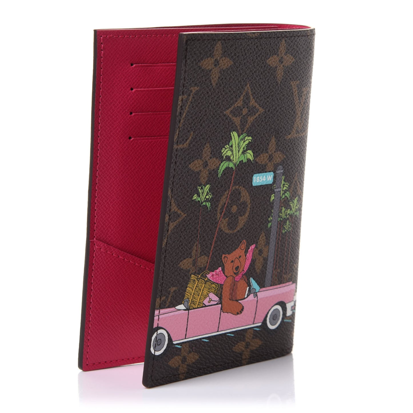 Monogram 2021 Christmas Animation Hollywood Passport Cover Fuchsia