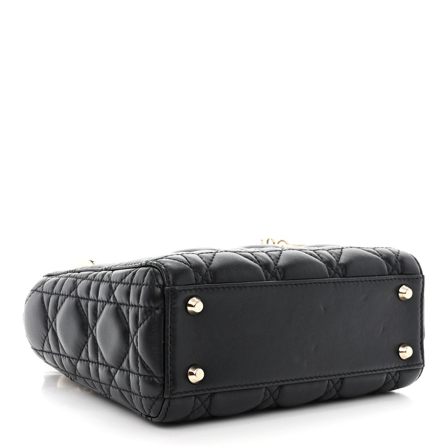Lambskin Cannage Mini Lady Dior Black