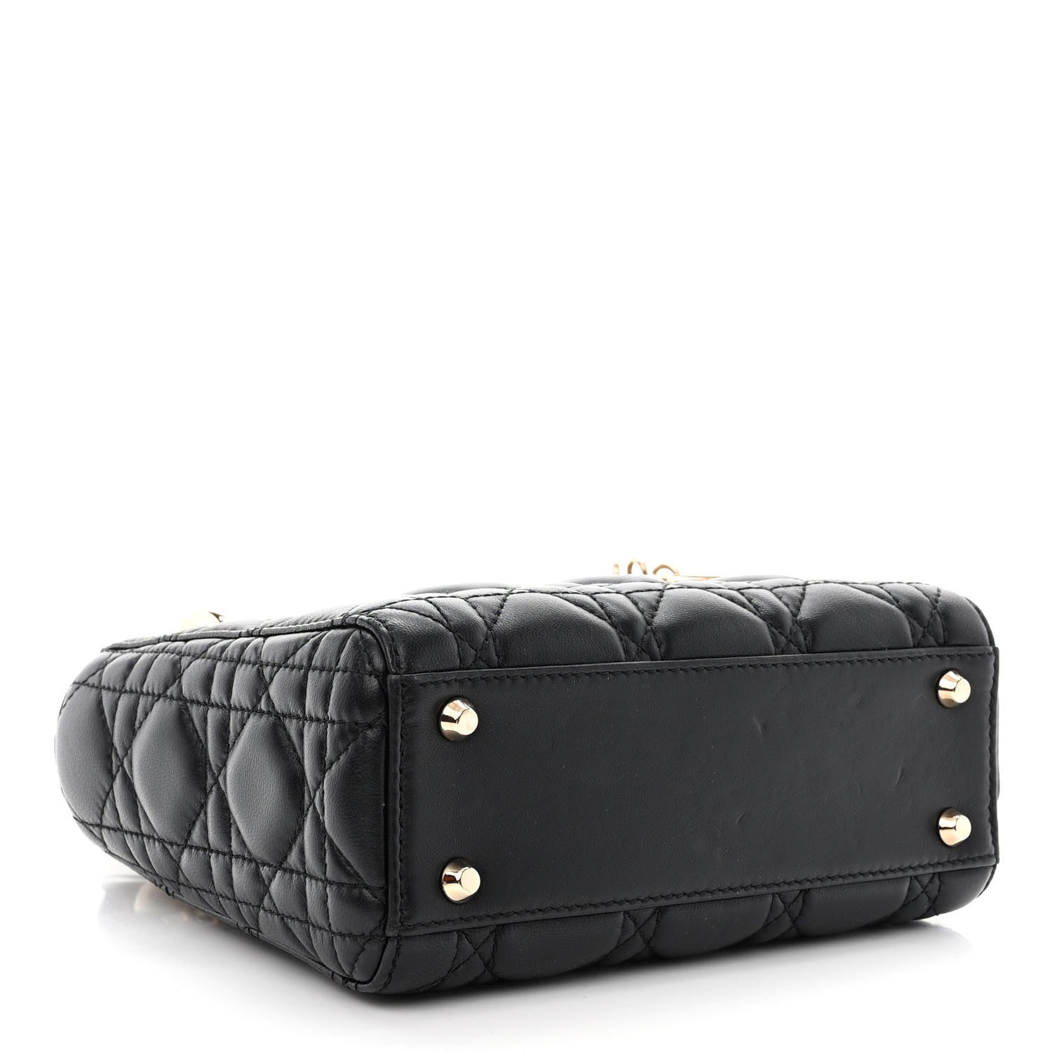 Christian Dior Lambskin Cannage Mini Lady Dior Black 4 of 13