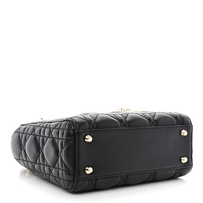 Christian Dior Lambskin Cannage Mini Lady Dior Black 4 of 13