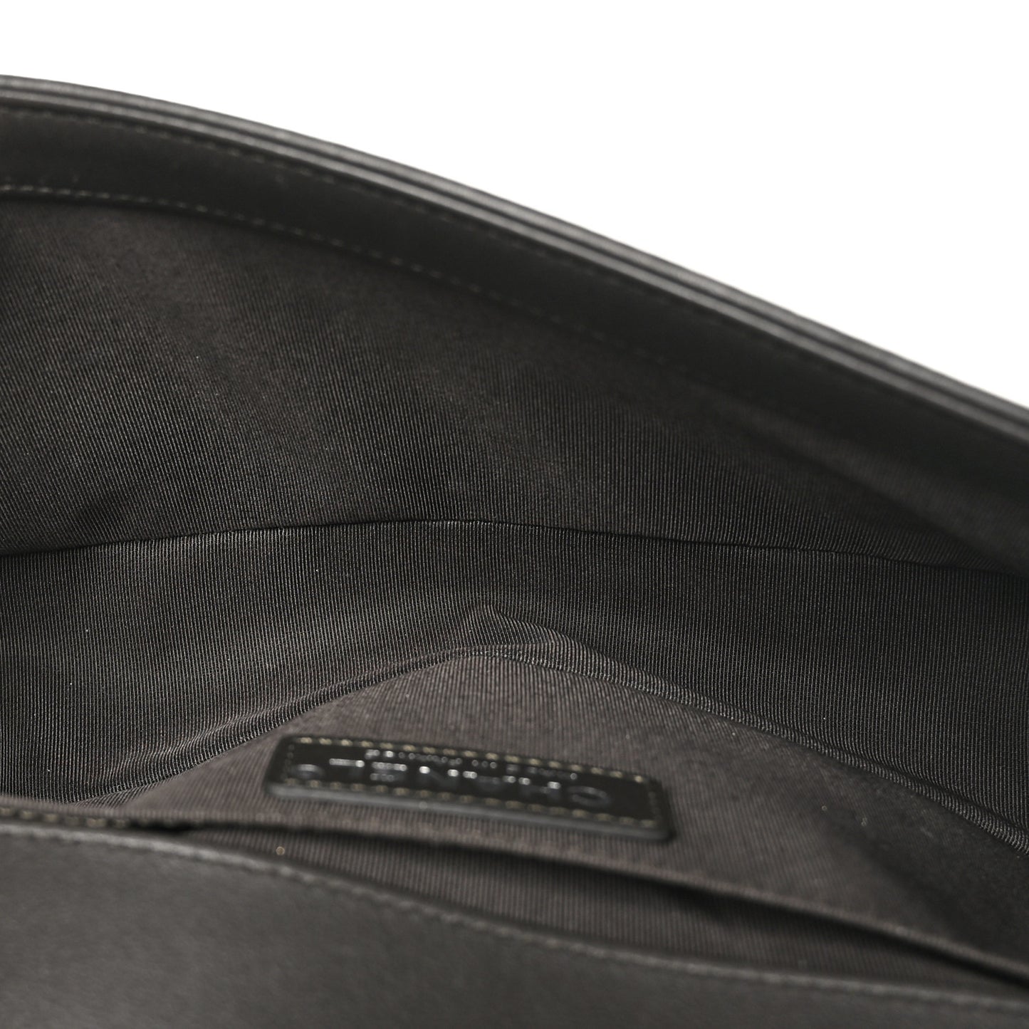 Lambskin Chevron Quilted Medium Boy Flap Dark Brown