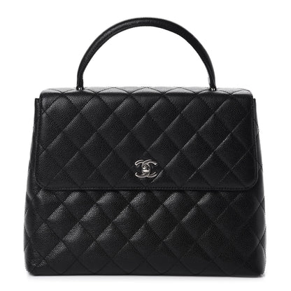 Chanel Caviar Quilted Jumbo Kelly Flap Black 1 of 12