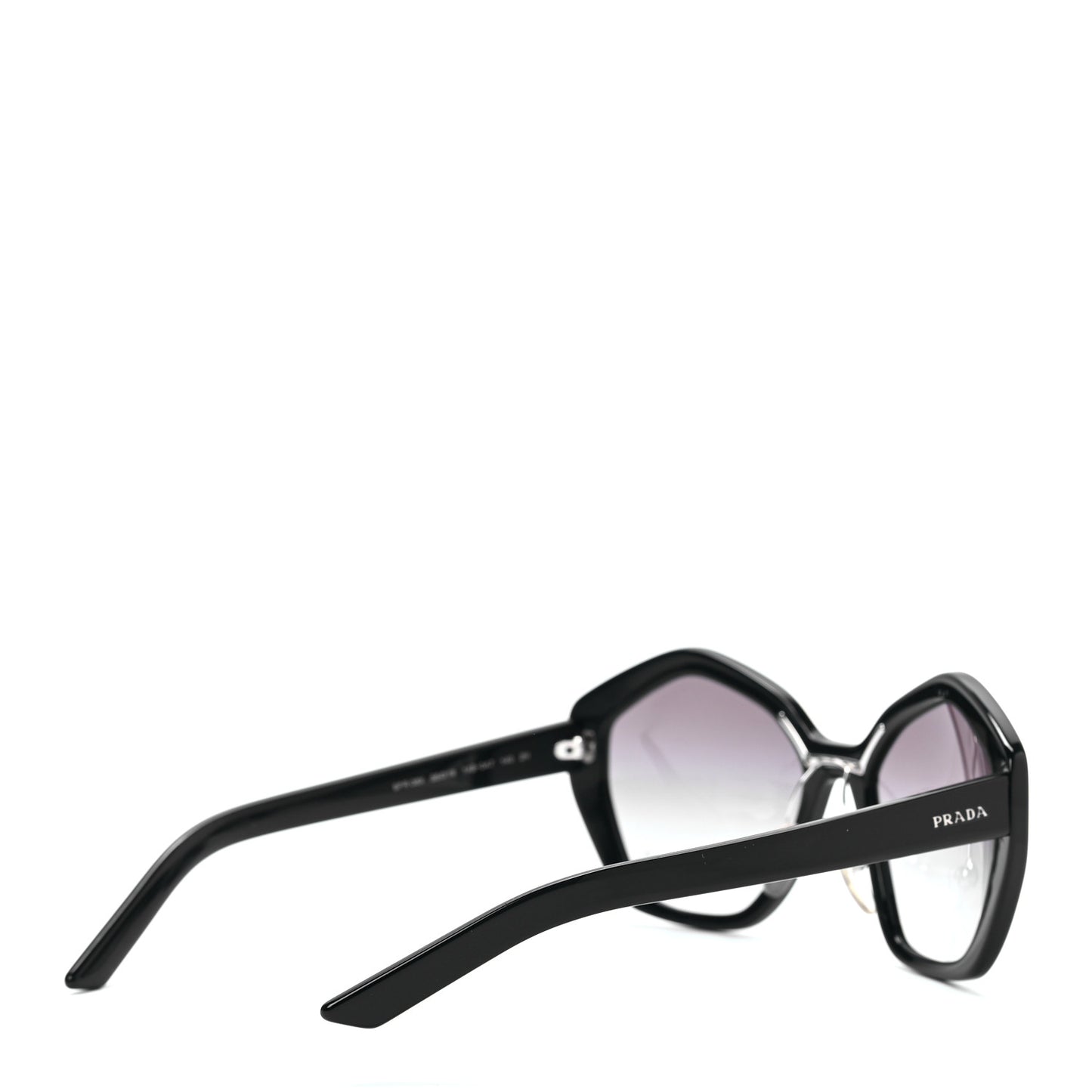 Acetate Geometric Sunglasses SPR 08X Black