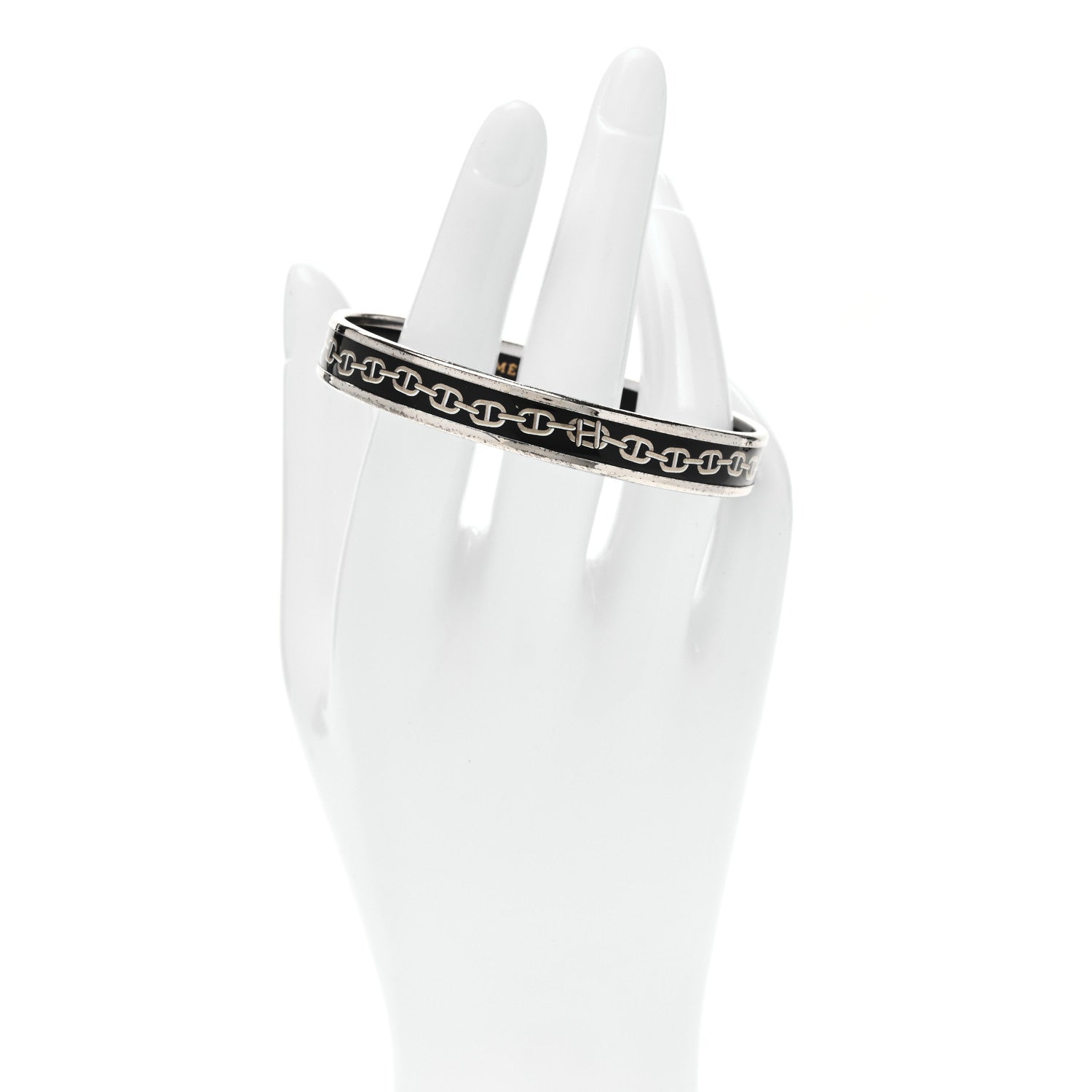 Hermes Enamel Narrow Printed Chaine D'Ancre Bracelet 65 2 of 6