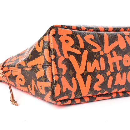 Louis Vuitton Monogram Graffiti Neverfull GM Orange 9 of 16