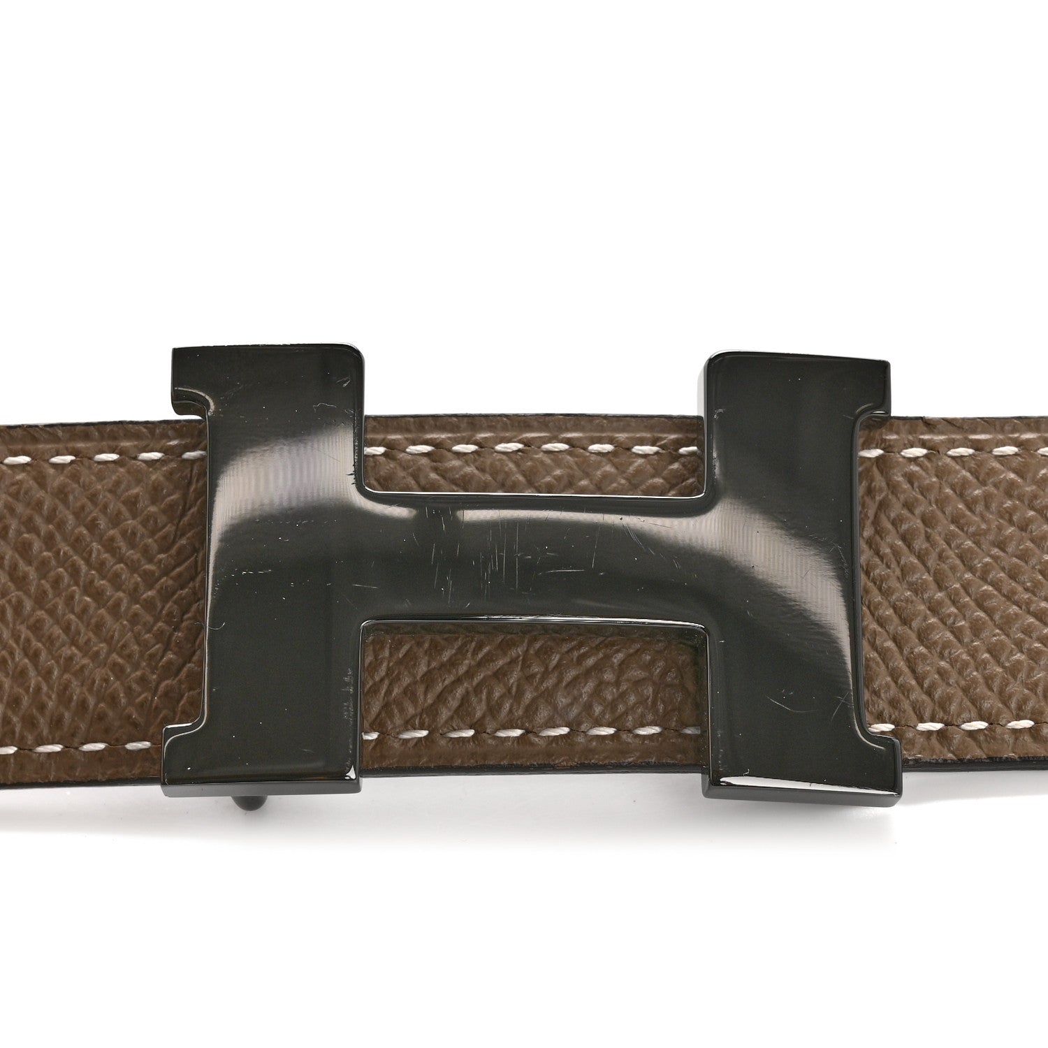 Hermes Swift Epsom 24mm Mini Constance So Black H Belt 80 32 Black Etoupe 6 of 6