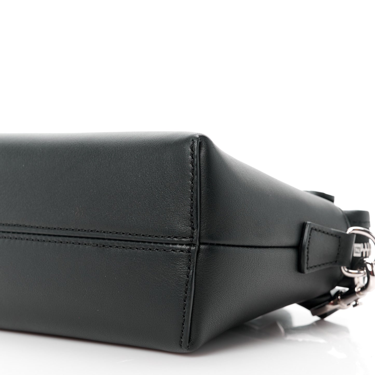 Vitello Dolce Bi-Color FF 1974 Embossed Mini By The Way Boston Bag Black Maya