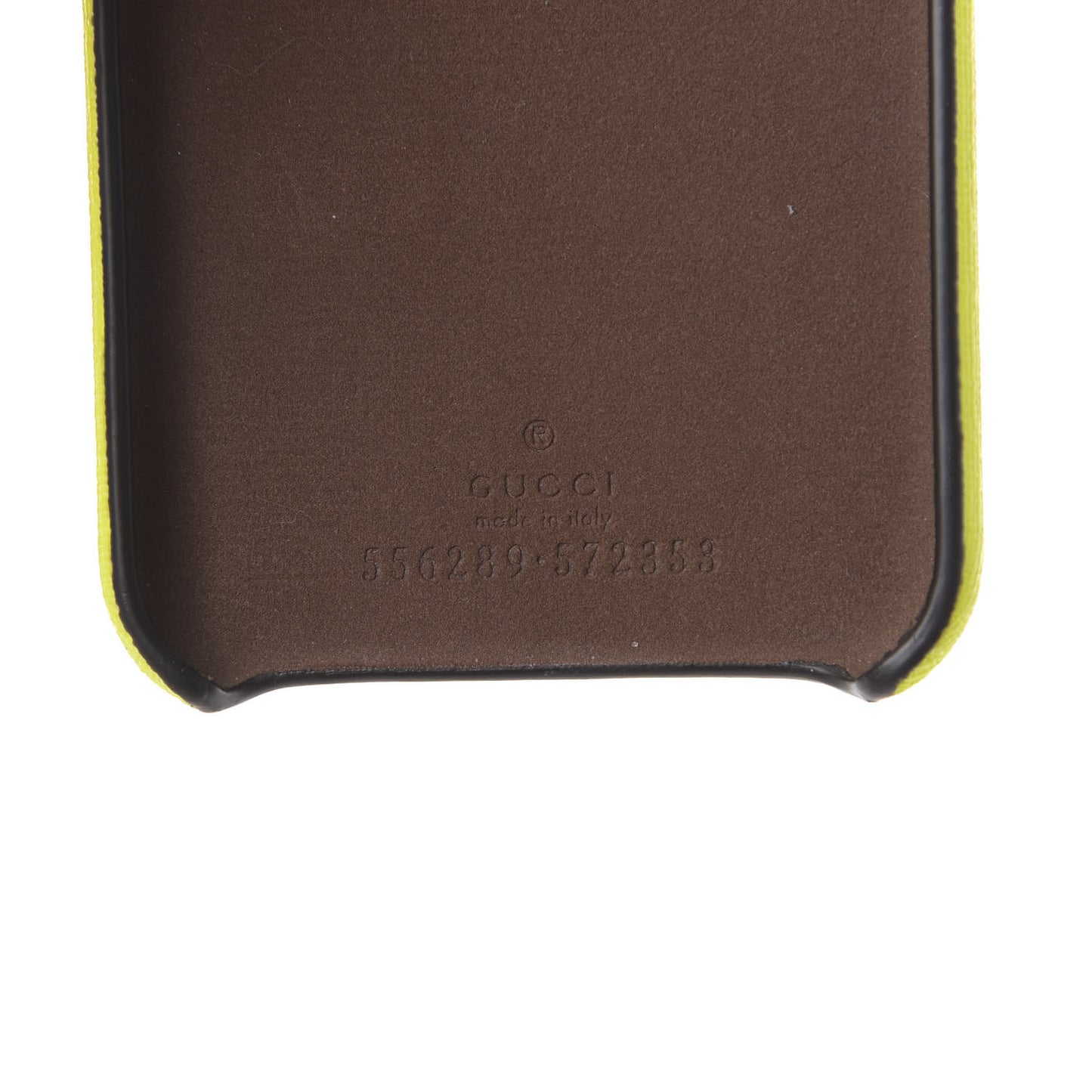 Rubber Print iPhone Xs Case Yellow Fluo Green