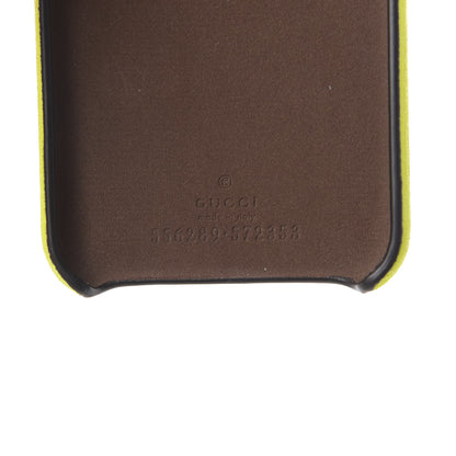 Gucci Rubber Print iPhone Xs Case Yellow Fluo Green 4 of 5