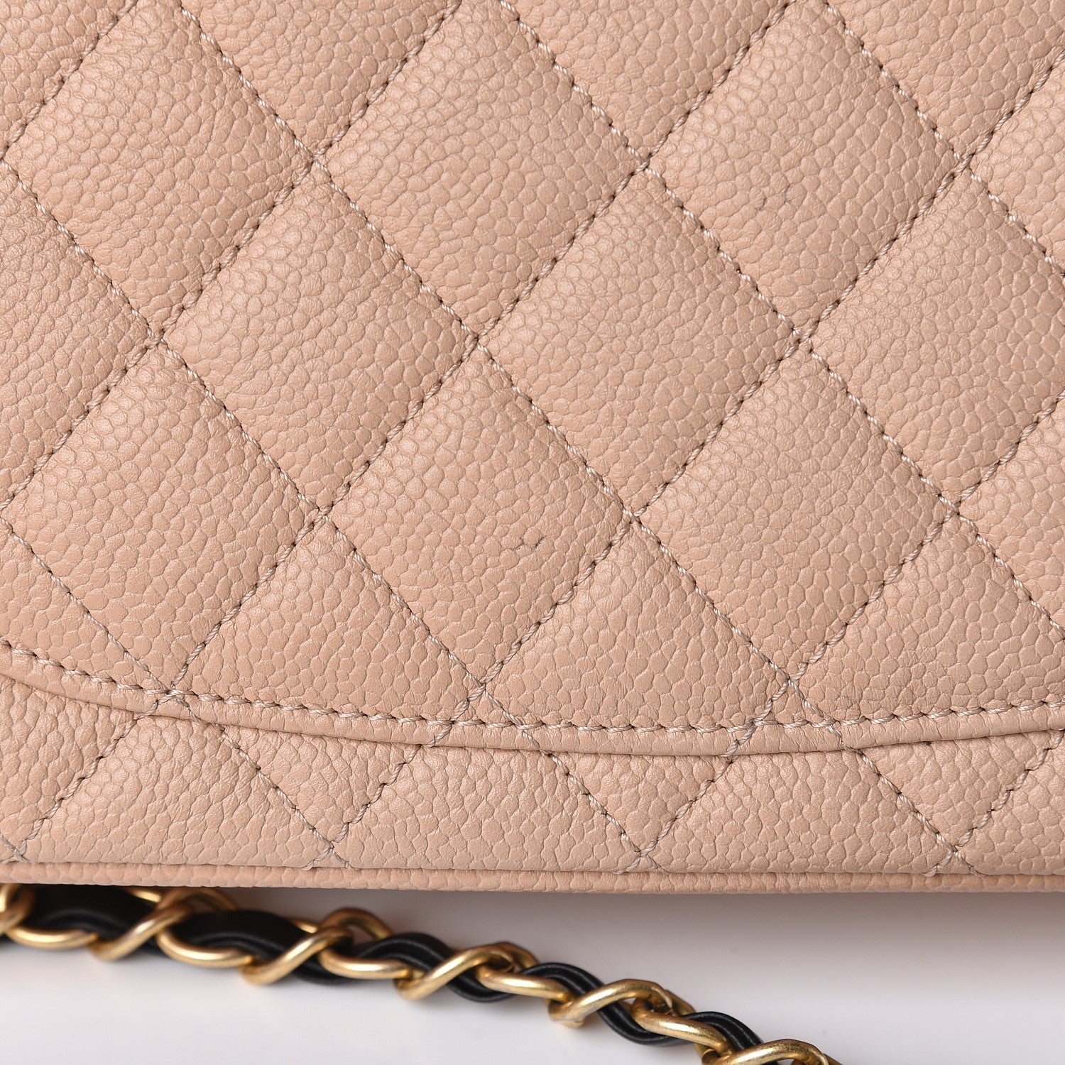 Chanel Caviar Quilted Medium CC Filigree Flap Beige Black 12 of 12
