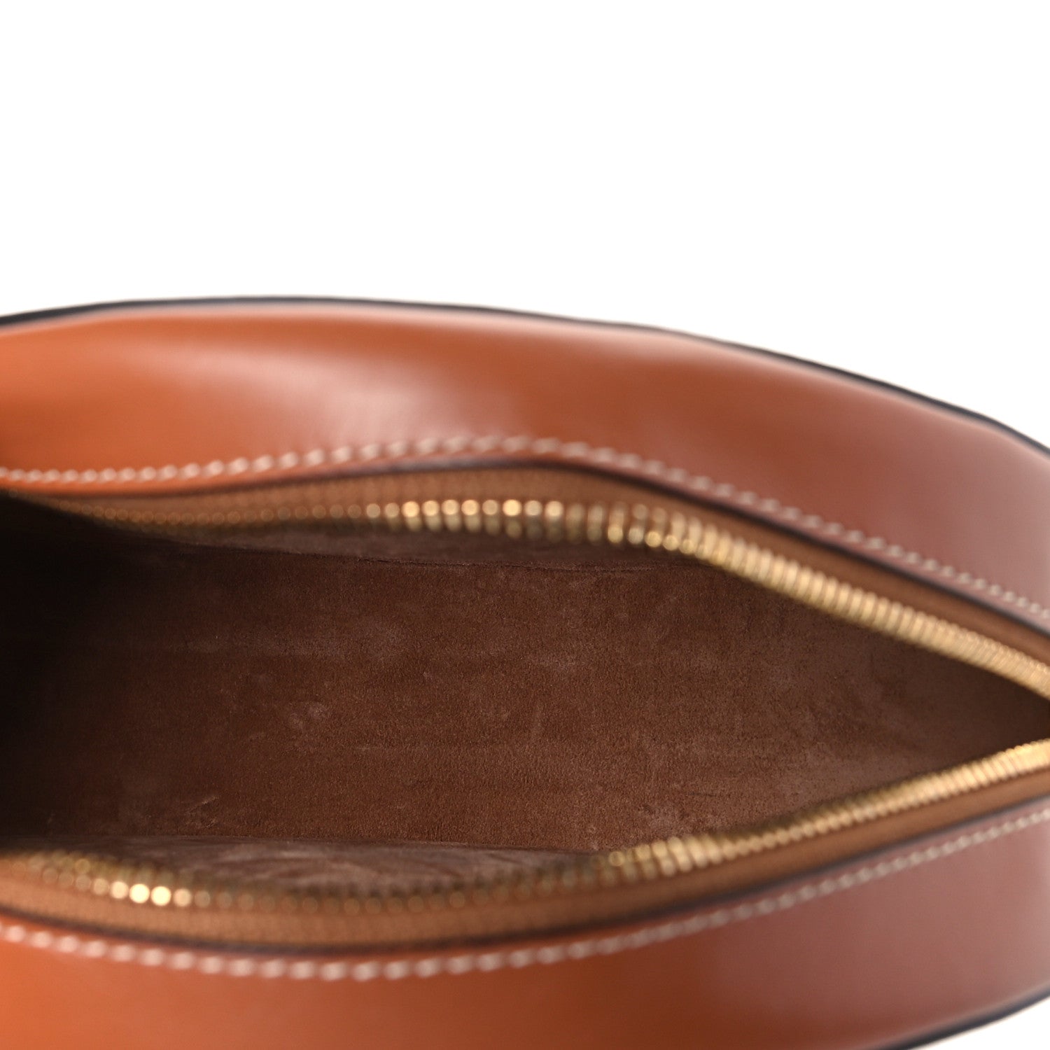 Celine Smooth Calfskin Cuir Triomphe Oval Bag Tan 5 of 9