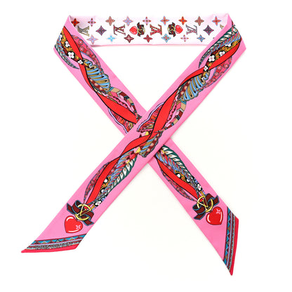 Louis Vuitton Silk Monogram Romance BB Bandeau Rose 1 of 3