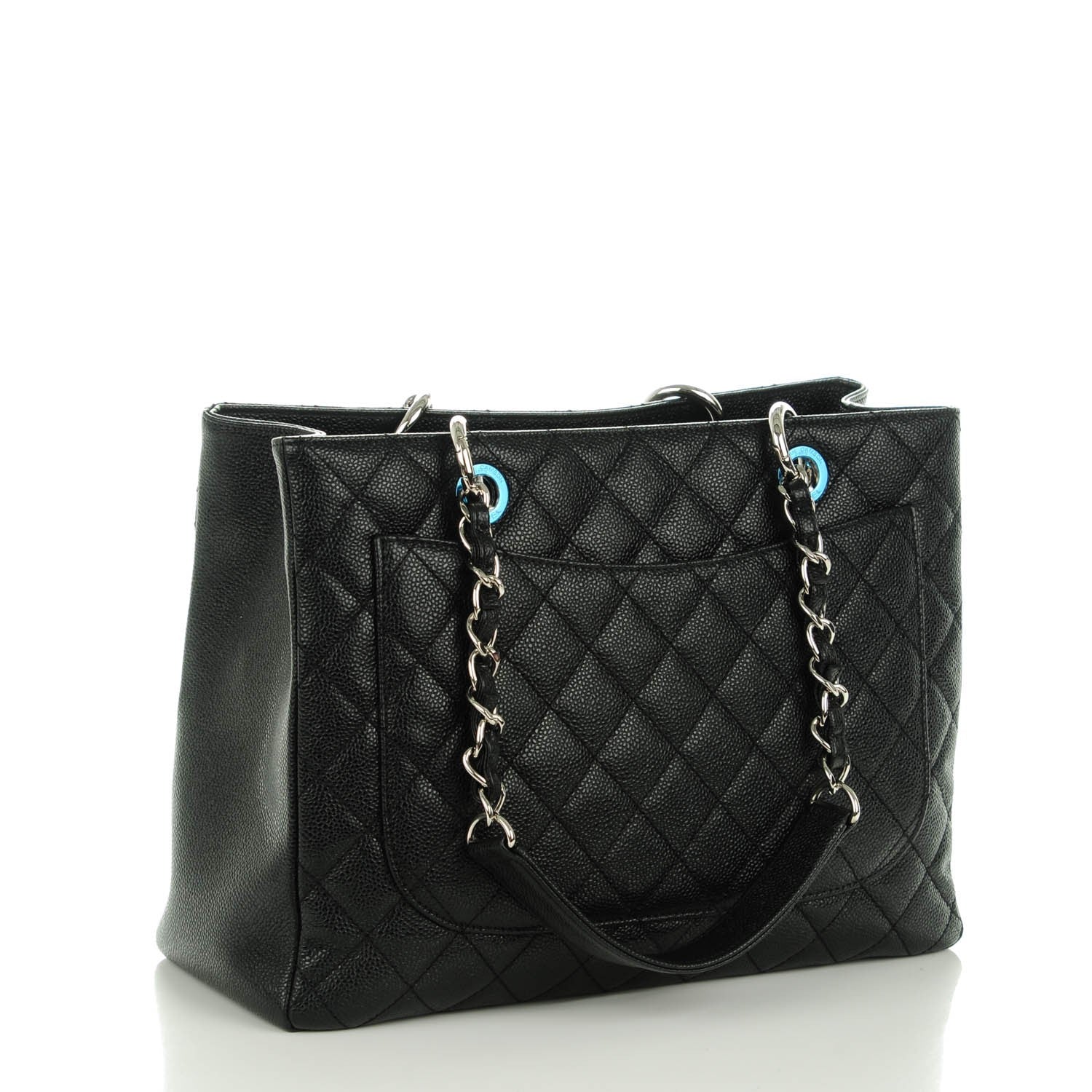 Chanel Caviar Quilted Grand Shopping Tote GST Black 3 of 7
