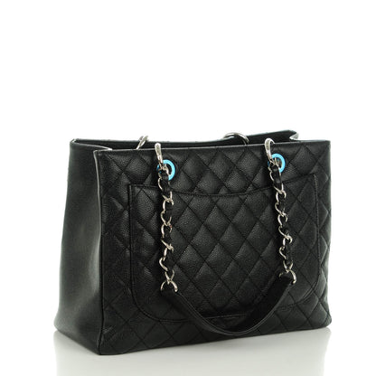 Chanel Caviar Quilted Grand Shopping Tote GST Black 3 of 7