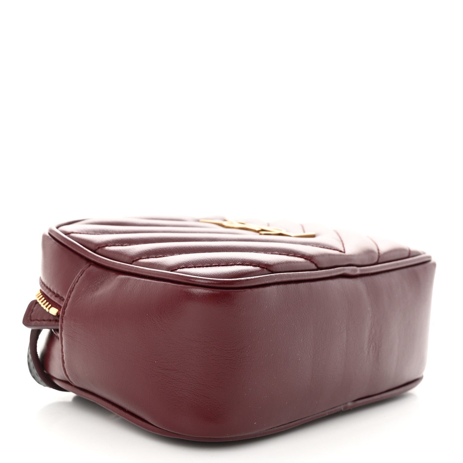 Saint Laurent Calfskin Matelasse Monogram Lou Belt Bag Legion Red 4 of 10