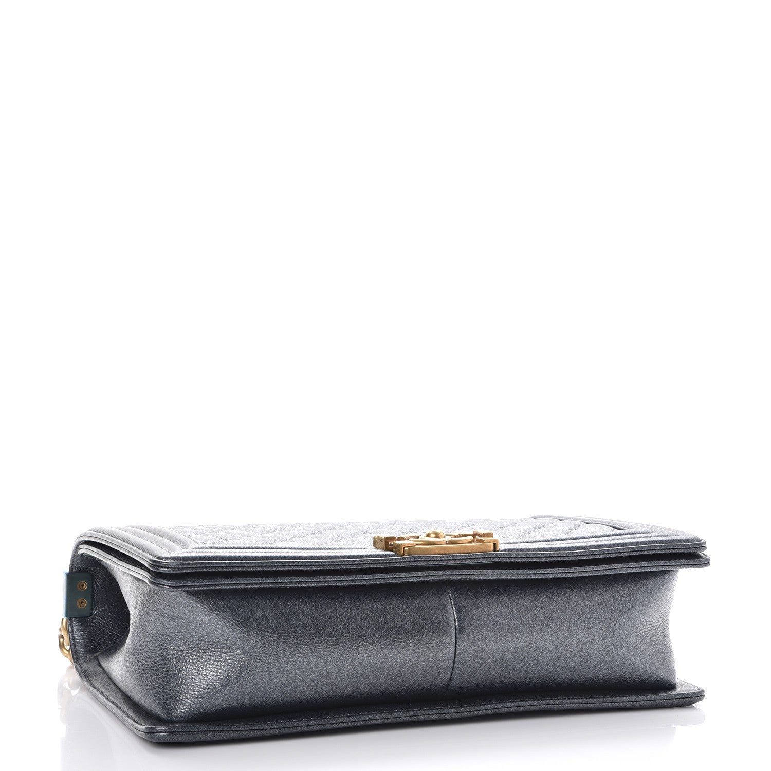 Chanel Pearl Calfskin New Medium Boy Flap Dark Grey 4 of 8