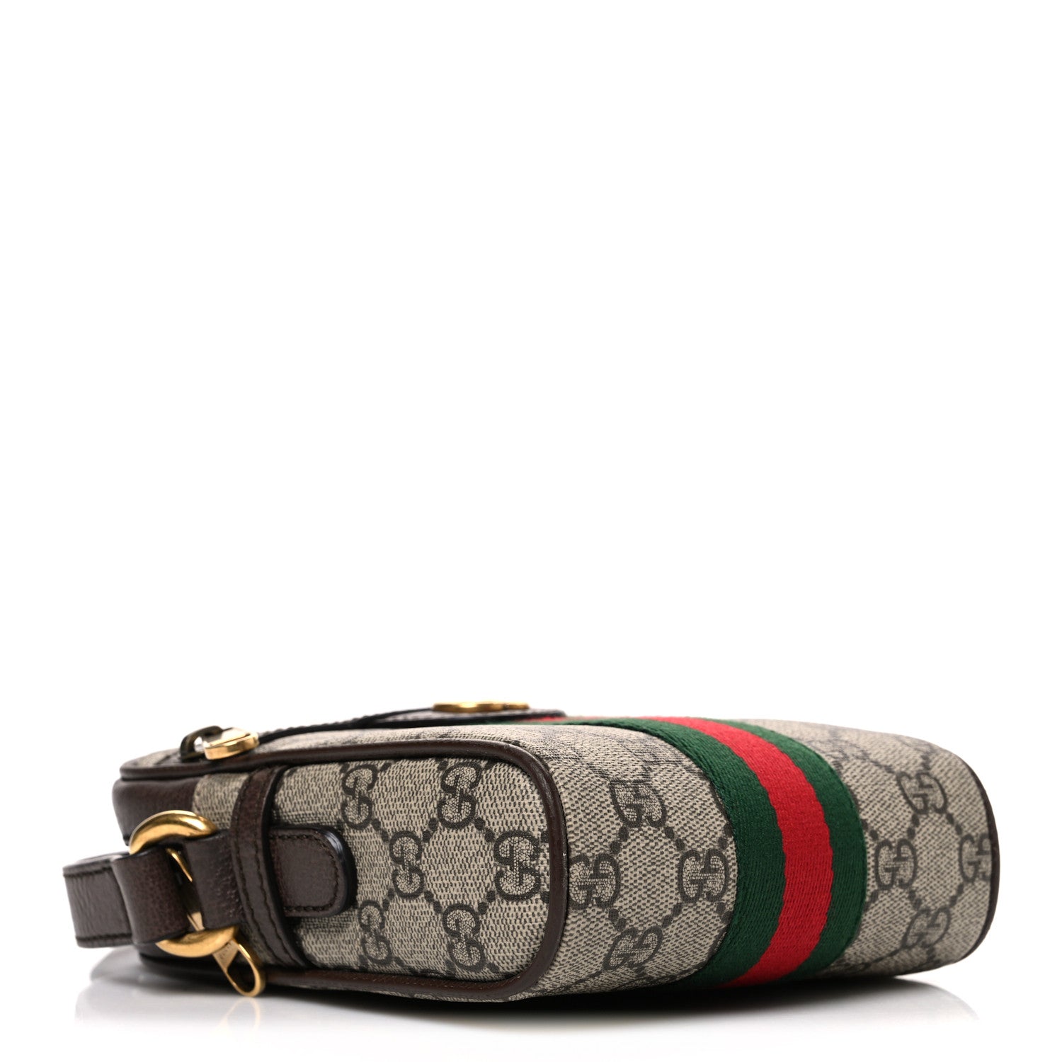Gucci GG Supreme Monogram Web Mini Ophidia Messenger Brown 3 of 9