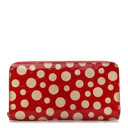Louis Vuitton Vernis Kusama Infinity Dots Zippy Wallet Red 1 of 7