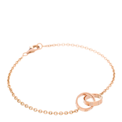 Cartier 18K Pink Gold Interlocking LOVE Bracelet 1 of 4