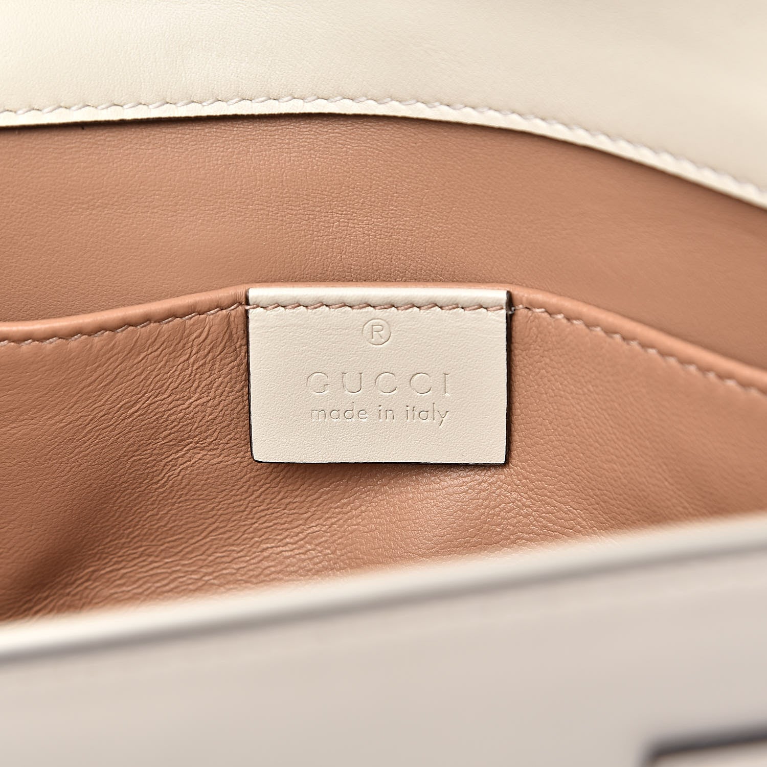 Gucci Nappa Pearl Studded Mini Queen Margaret Broadway Shoulder Bag Mystic White 6 of 10