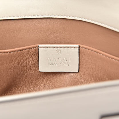 Gucci Nappa Pearl Studded Mini Queen Margaret Broadway Shoulder Bag Mystic White 6 of 10