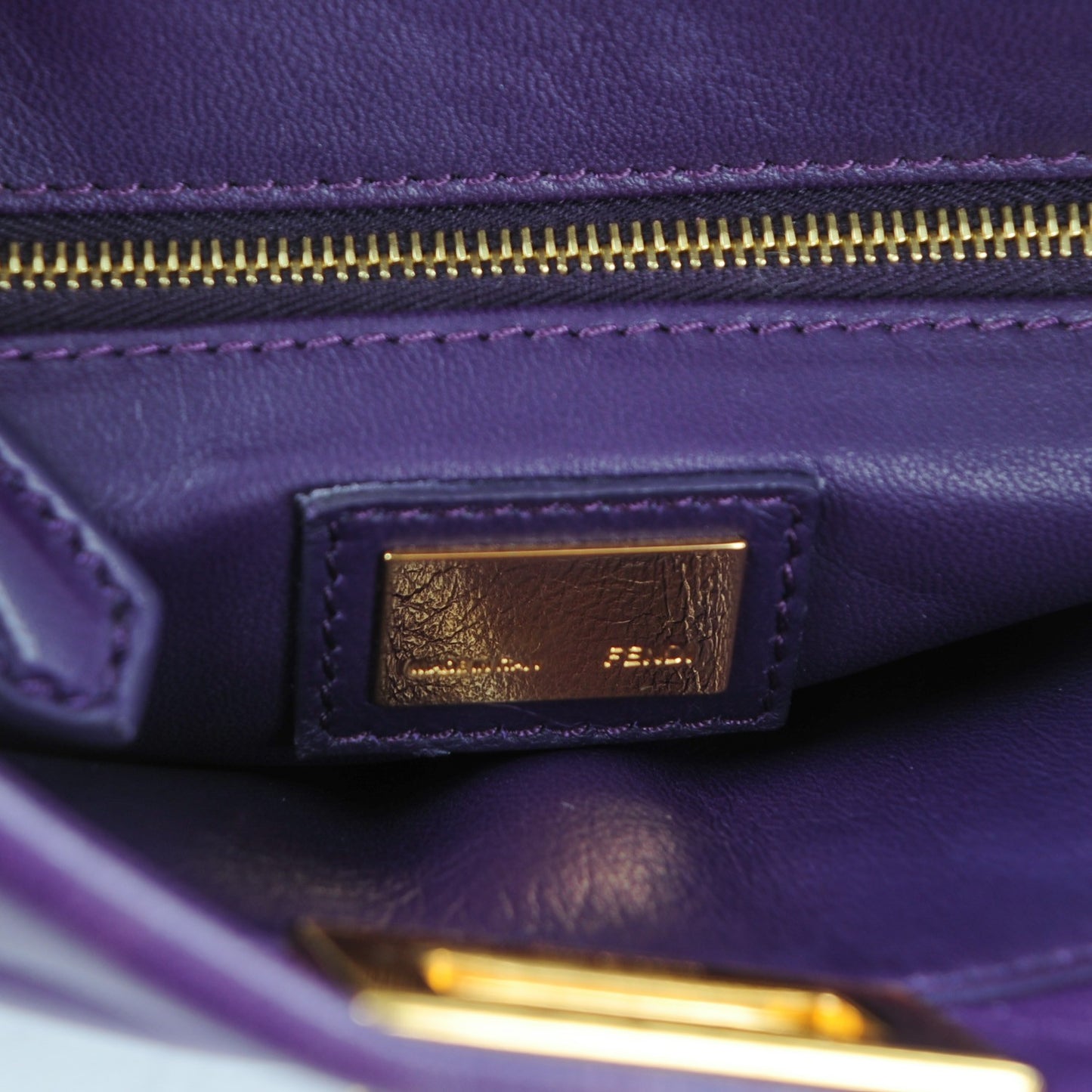 Nappa Mini Peekaboo Iconic Satchel Violet