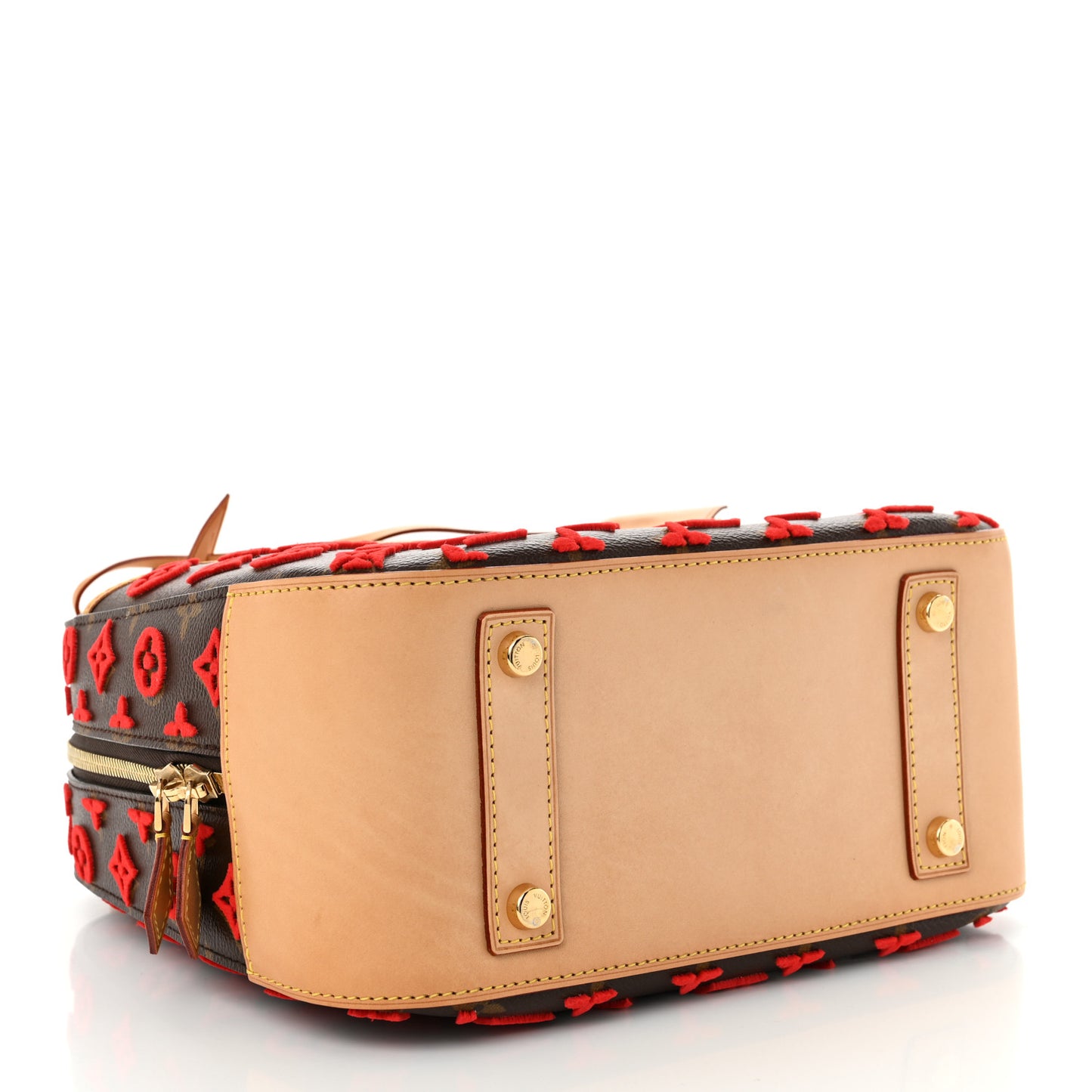 Monogram Tuffetage Deauville Cube Red