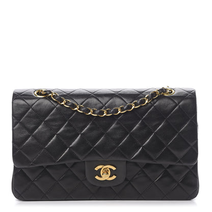 Chanel Lambskin Quilted Medium Double Flap Black 1 of 17