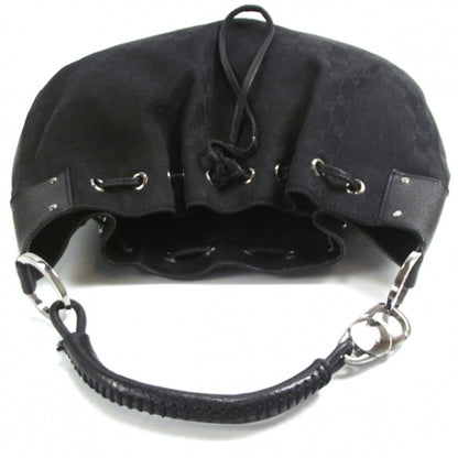 Gucci Monogram Drawstring Hobo Black 6 of 14