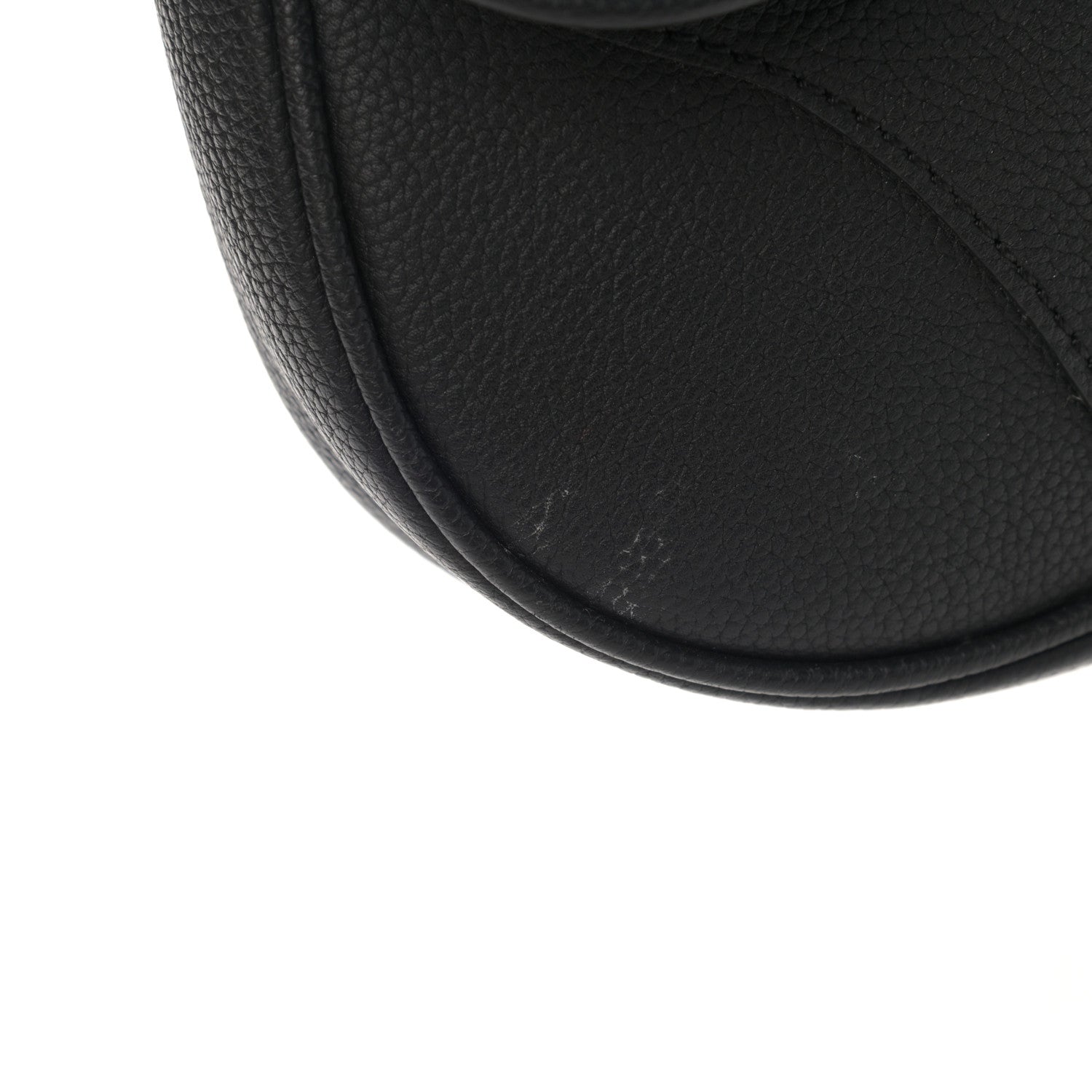 Christian Dior Grained Calfskin Kim Jones Saddle Bag Black 15 of 17