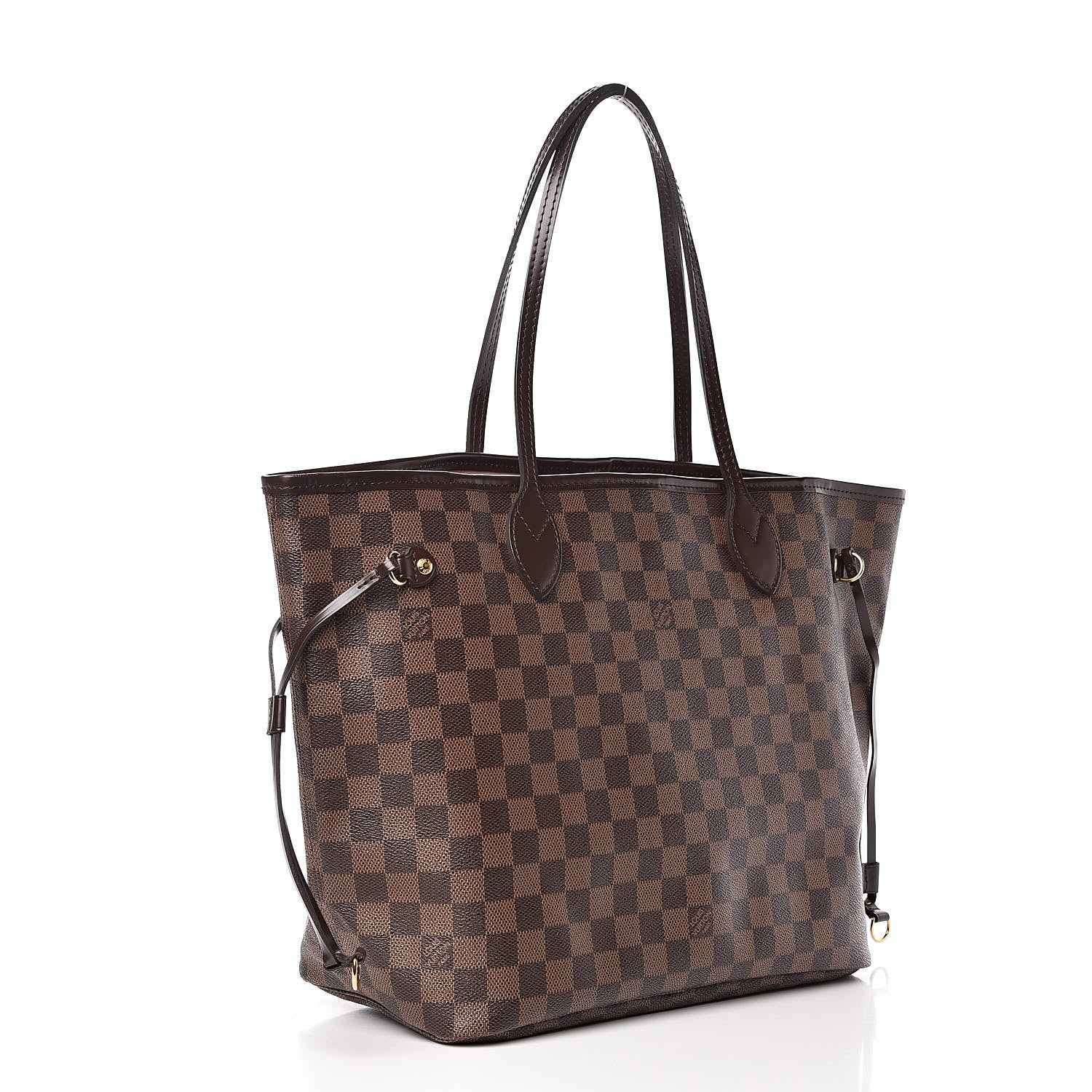 Louis Vuitton Damier Ebene Neo Neverfull MM Rose Ballerine 3 of 13