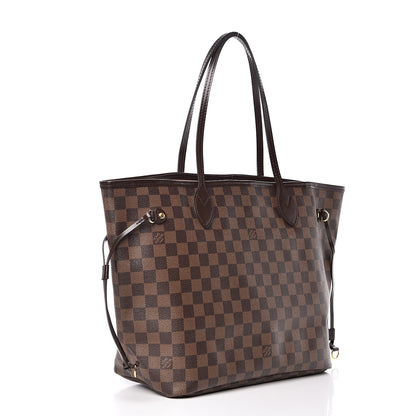 Louis Vuitton Damier Ebene Neo Neverfull MM Rose Ballerine 3 of 13