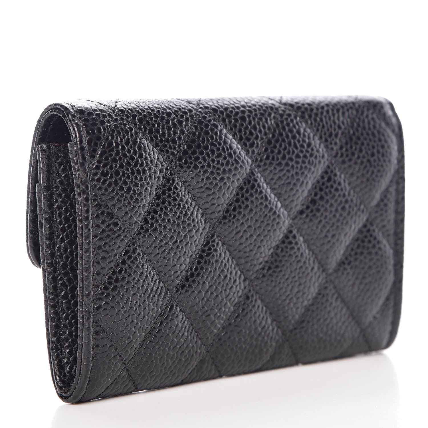 Chanel Caviar Quilted Flap Card Holder Black 3 of 11