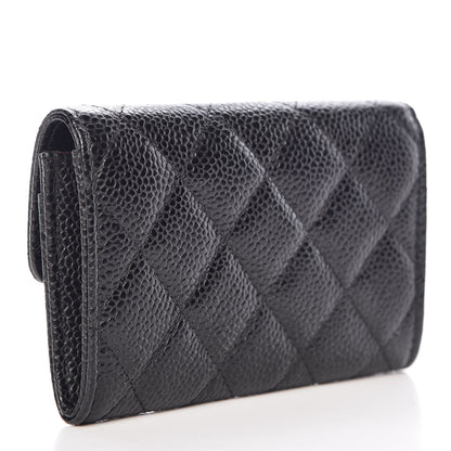 Chanel Caviar Quilted Flap Card Holder Black 3 of 11