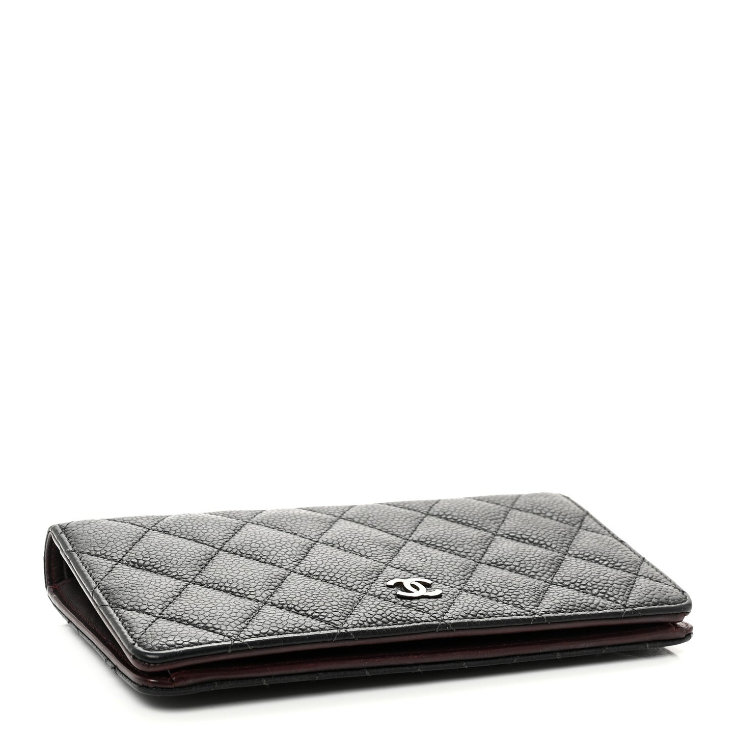 Caviar Quilted Yen Wallet Black