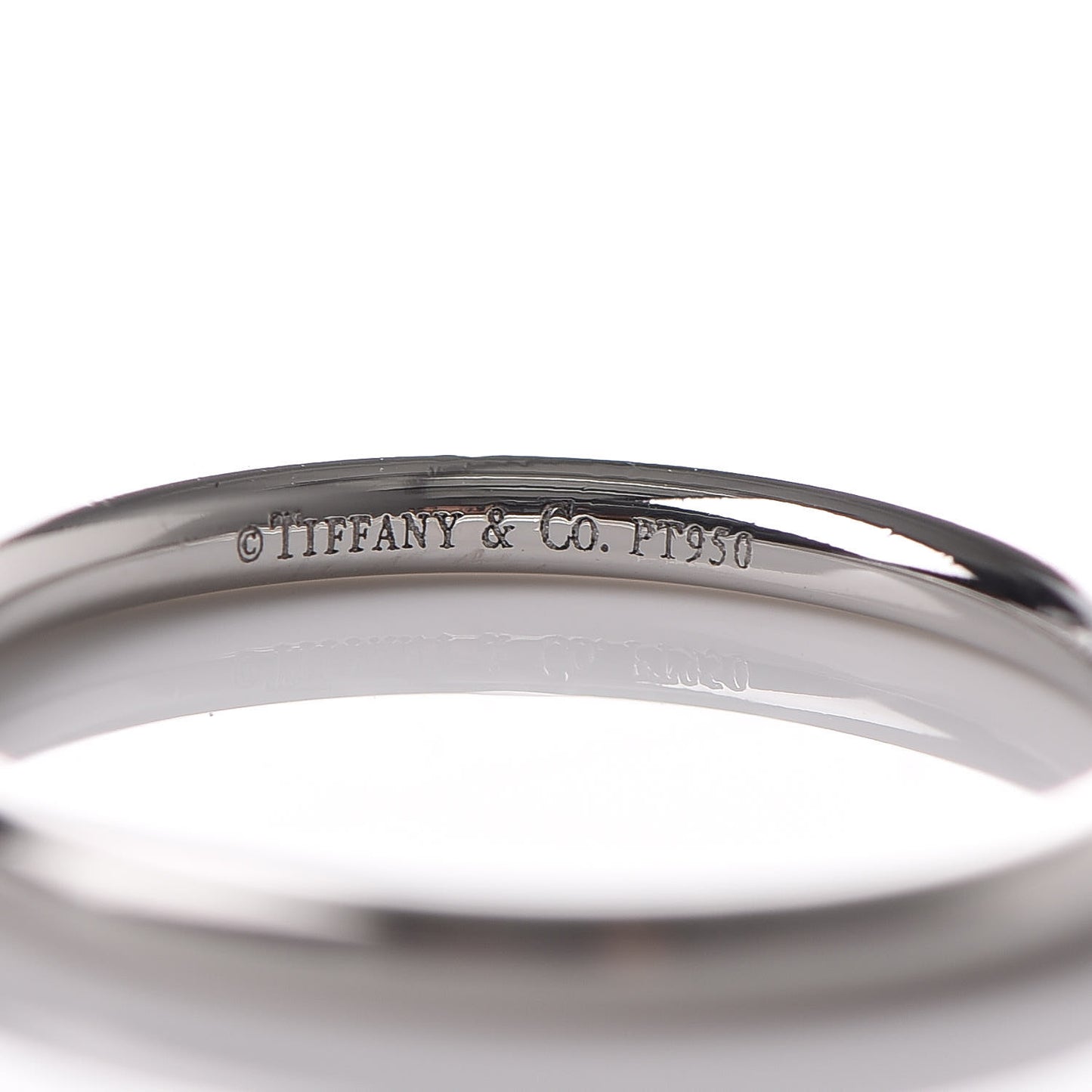 Platinum 1.7mm Wedding Band Ring 49 4.75