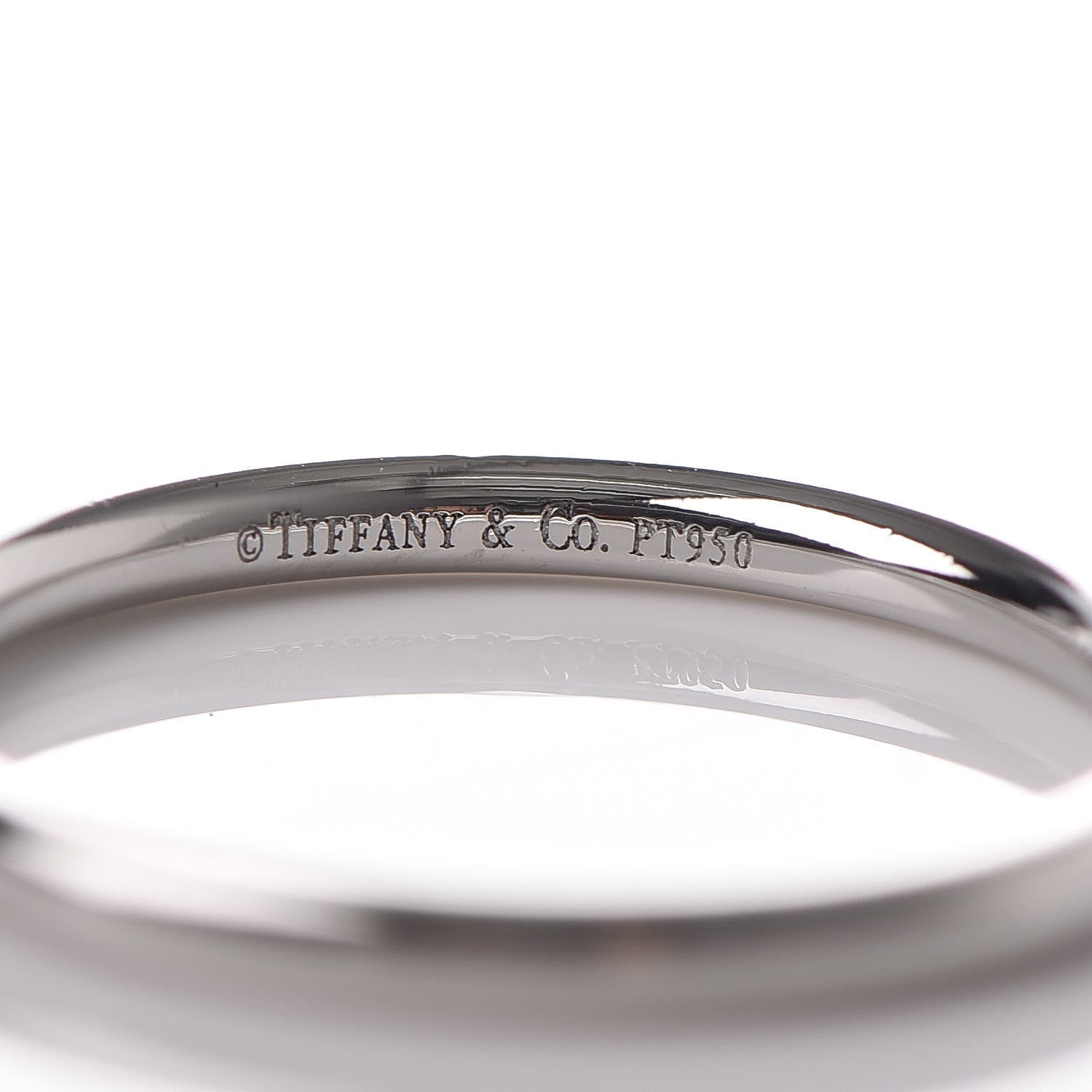 Tiffany Platinum 1.7mm Wedding Band Ring 49 4.75 4 of 4