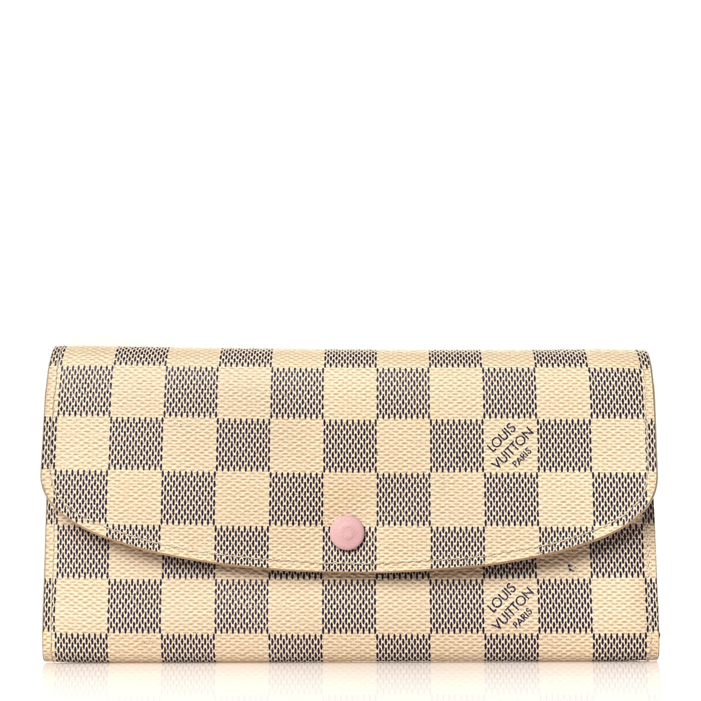 Damier Azur Emilie Wallet Rose Ballerine