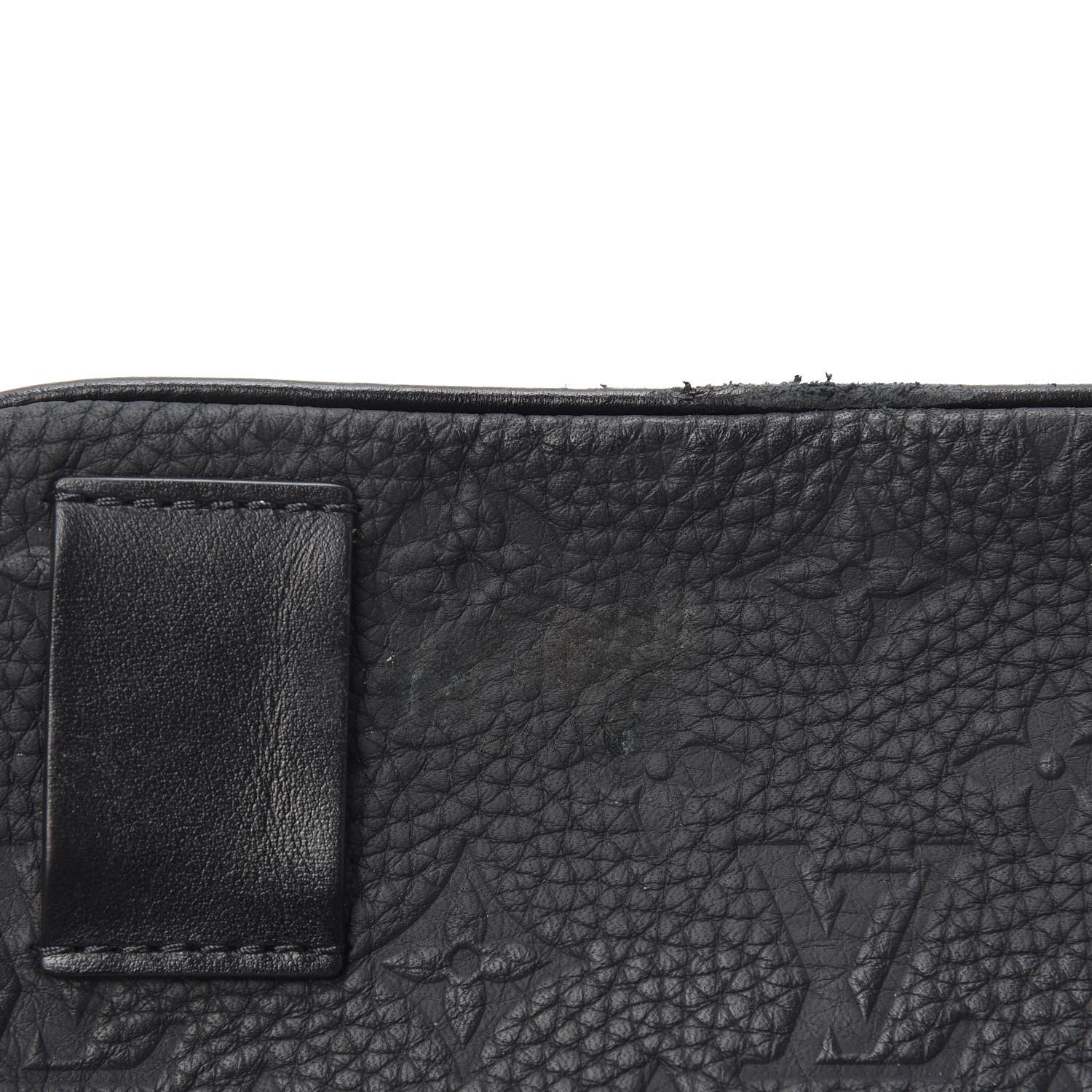 Louis Vuitton Taurillon Monogram Uniformes Solar Ray Soft Pochette Volga Belt Bag Black 7 of 9