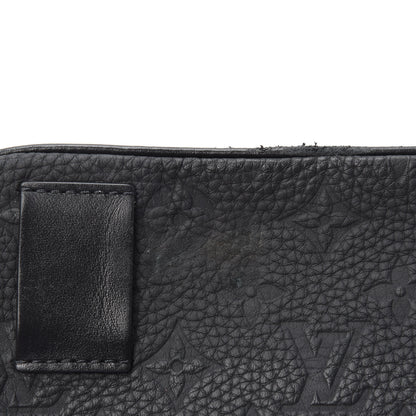 Louis Vuitton Taurillon Monogram Uniformes Solar Ray Soft Pochette Volga Belt Bag Black 7 of 9